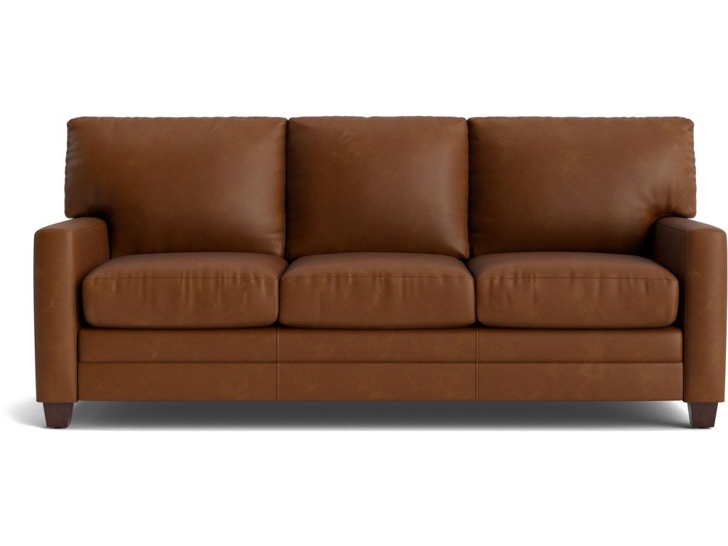 Ladson Leather Track Arm Sofa