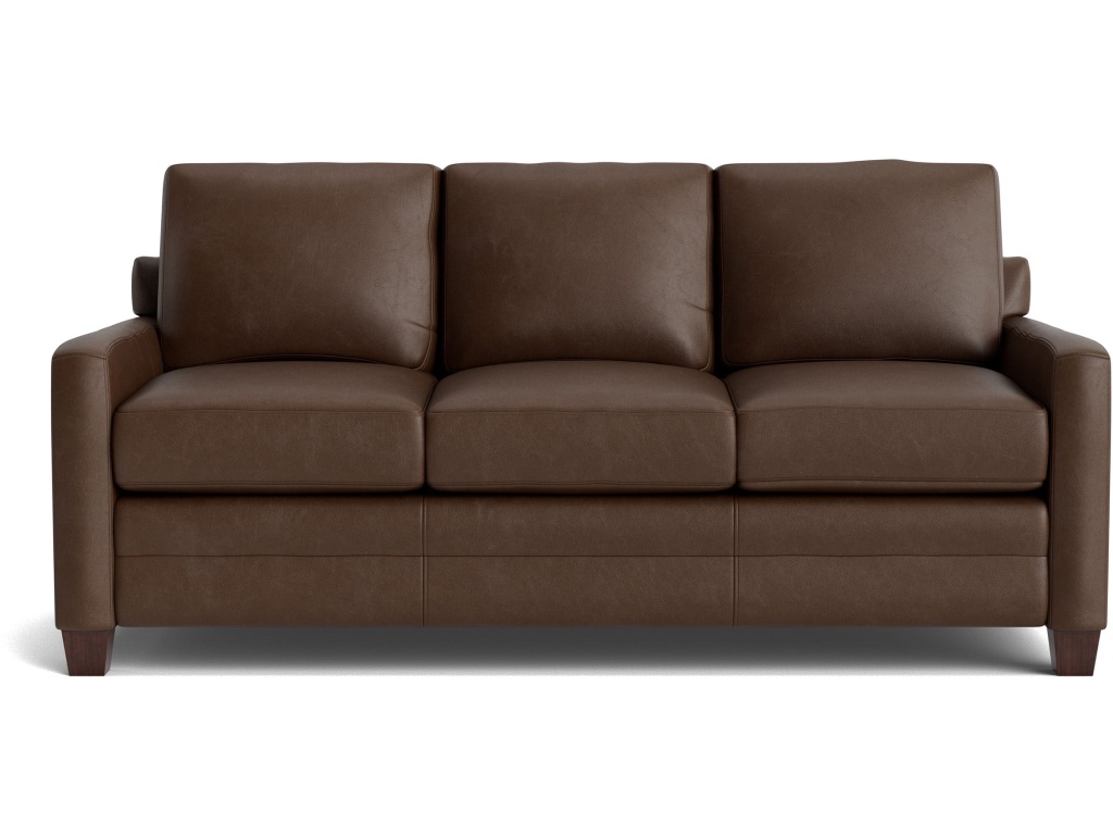 Carolina Leather Track Arm Sofa