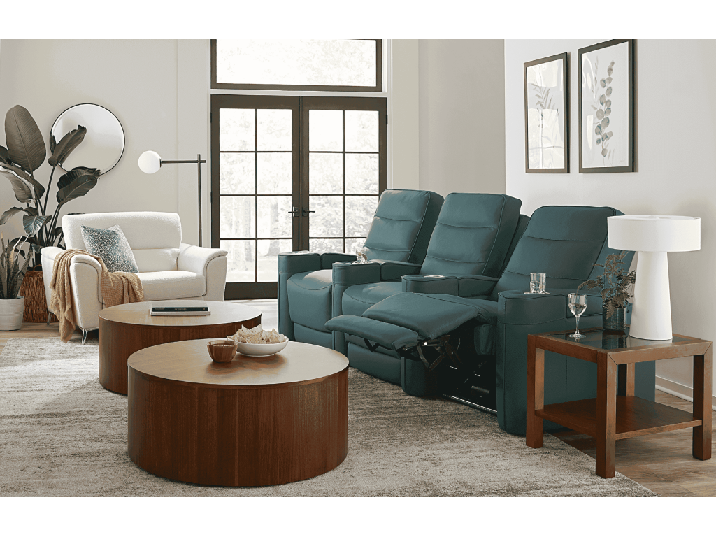 Colton 5-Seat Corner Sectional with Console and Two Double Power Recliners