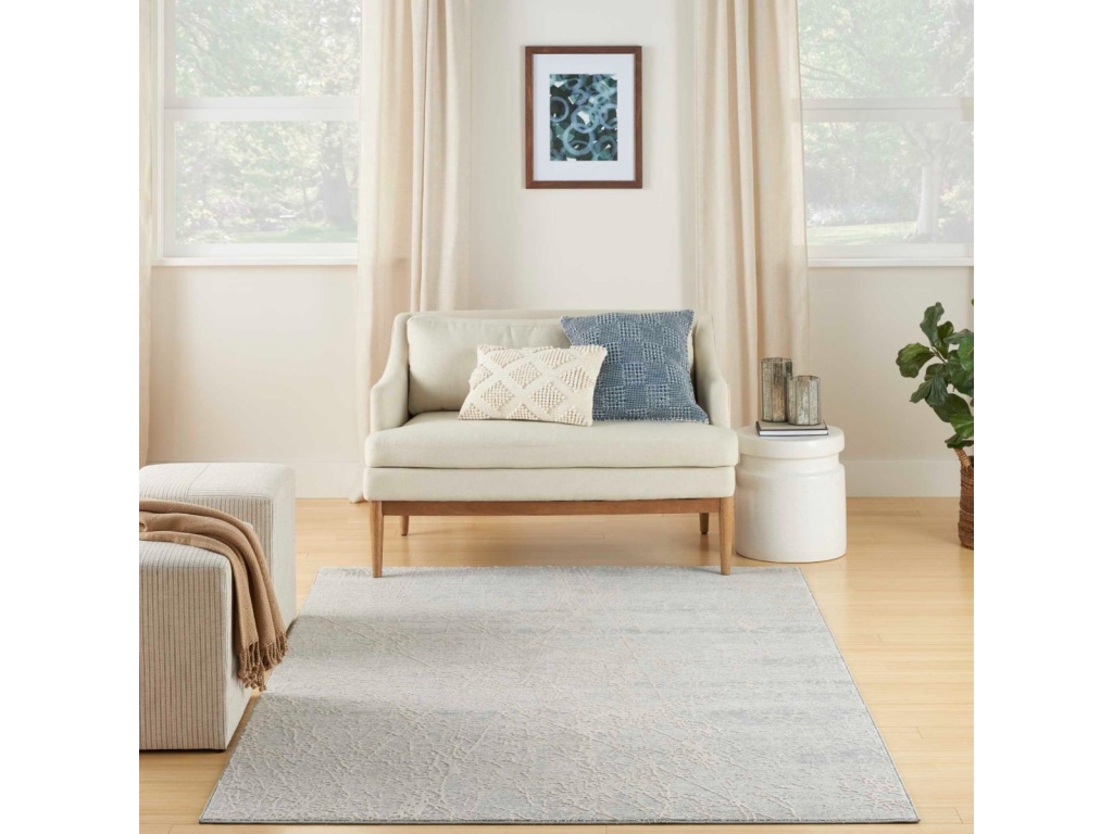 Exhale EXL02 Ivory Grey Area Rug