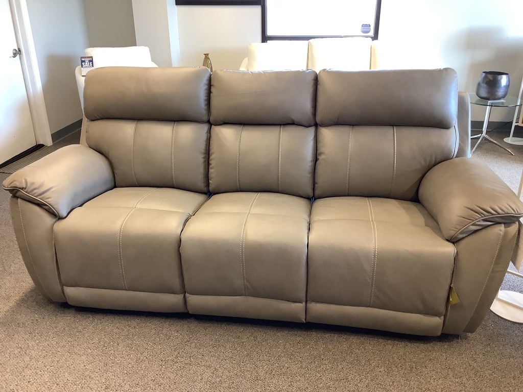 Bassett Club Level Levitate Sofa and Recliner w/ HR & Lumbar Nickel LM